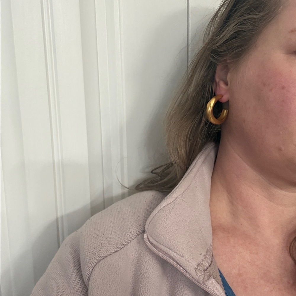 Julie Vos Gold Crescent Earrings - Picture 7 of 7